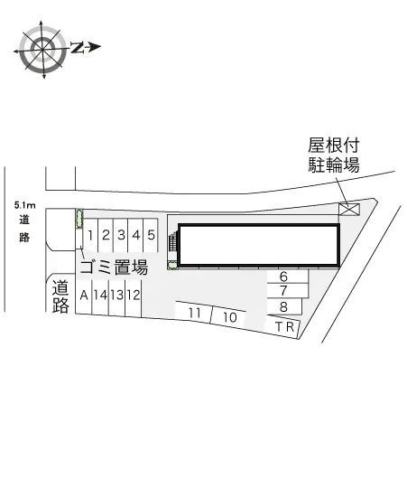 ★手数料０円★富田林市桜井町　月極駐車場（LP）